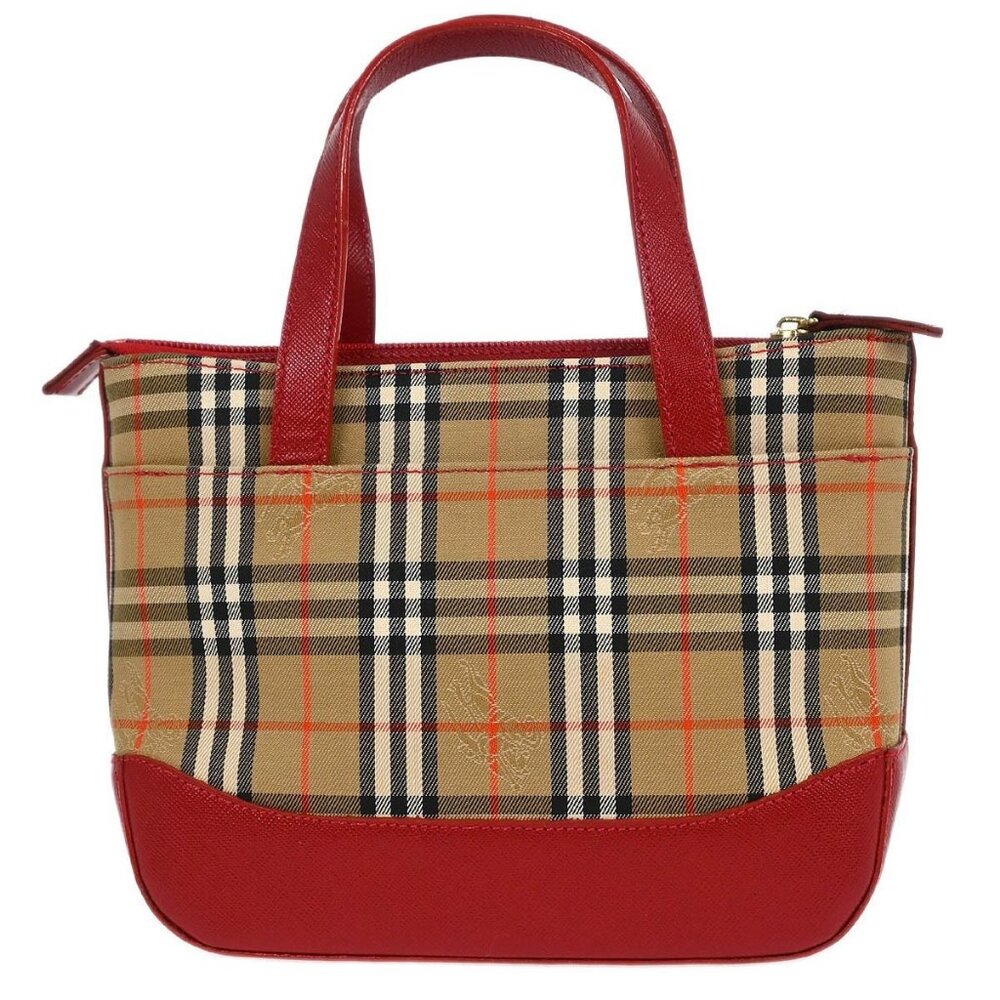 Burberry Beige House Check Tote Handbag - Picture 3 of 11